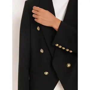 Mint Velvet Black Double Breasted Blazer